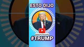 TRUMP DIJO QUE DIOS SALVÓ SU VIDA [upl. by Egag]