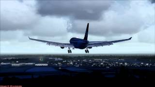 Edelweiss A330200 Landing at Egelsbach Germany [upl. by Yalonda]