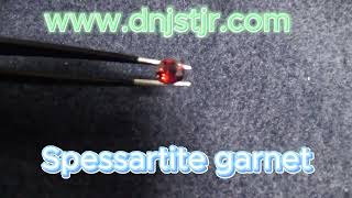 1캐럿 빨간 불꽃의 스페샤르타이트 가넷 Spessartite garnet 6x5mm GS00663 천연보석 httpwwwdnjstjrcom 탄생석 [upl. by Skurnik]