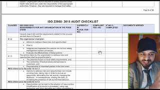 ISO 22000 2018 Audit Made Easy Complete Checklist Pdf and StepbyStep Guide [upl. by Yhtrod28]