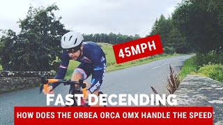 Orbea Orca OMX handles like a dream at over 70kph [upl. by Rhiamon]