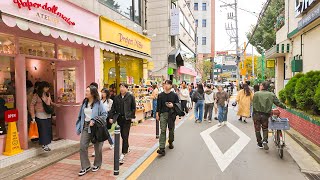 Saturday Afternoon Walk on Seongsudong Street in Seoul  Korea Autumn Travel 4K HDR [upl. by Alfredo]