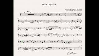 Black Orpheus Manhã de Carnaval  backing track for trumpet Bb metronom [upl. by Ezra]