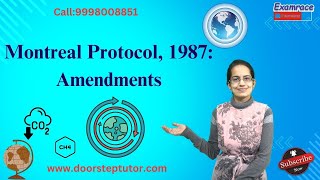 Montreal Protocol 1987 Amendments  UGC Environmental Science [upl. by Letnuahs]