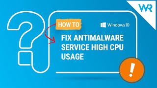 How to stop Antimalware Service Executable in Windows 10 [upl. by Rodney630]