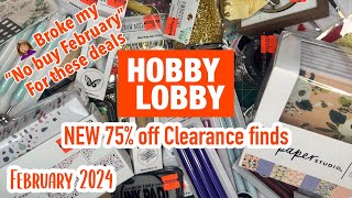 New Hobby Lobby Clearance Finds  February 2024 [upl. by Asilrak189]