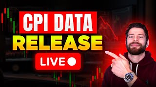 CPI INFLATION DATA  MASSIVE STOCK MARKET DIP  LIVE TRADING [upl. by Urbana]