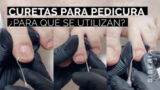 Curetas para Pedicura profesional🦶 para qué se utilizan y técnica de uso [upl. by Ayanal730]