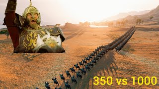 Rohirrim Charge Bannerlord  350 vs 1000 [upl. by Yrdnal]