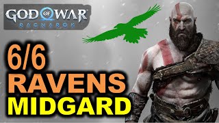 Midgard All Odins Ravens Locations  God of War Ragnarok [upl. by Rainah101]