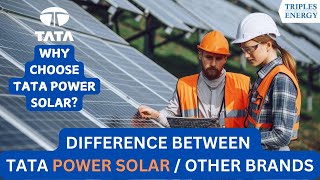 Why Choose TATA  Different Between TATA POWER SOLAR  Other Brands [upl. by Secundas]