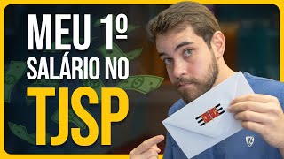 MOSTREI MEU PRIMEIRO SALÁRIO DO TJSPQuanto ganha um escrevente [upl. by Winikka448]