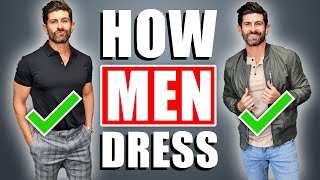 How to Dress Attractive as an Adult Man 9 Rules ALL Men Should Follow [upl. by Kopans418]