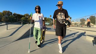 I Spent A Day With A BLIND Skateboarder [upl. by Silin]