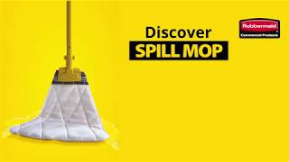 Rubbermaid Spill Mop cleans spills faster than a cotton string mop [upl. by Weyermann]