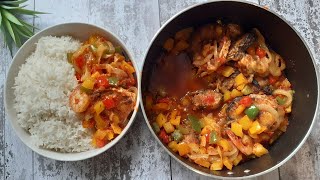 NIGERIAN FISH STEWFISH AND SHRIMP SAUCE [upl. by Wetzell]