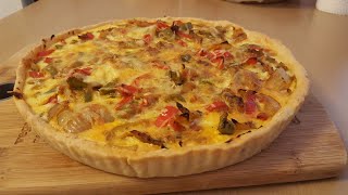 Quiche tarte aux poivrons et thon [upl. by Ynetsed]