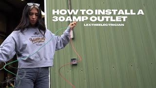 How to Install a 30A Outdoor Outlet [upl. by Kaia69]