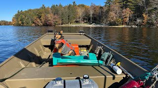 Otis Reservoir Fall boat ride October 19 2024 [upl. by Etteragram]