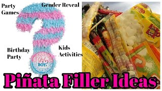 Piñata Filler Ideas  Gender Reveal Ideas  How to Fill Piñata  Things To Put In a Piñata [upl. by Eniotna]