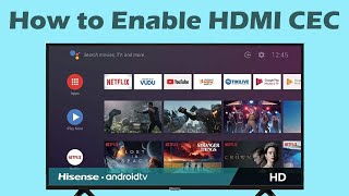 How to enable HDMI CEC on Hisense TV UK [upl. by Emmott861]