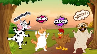 Animal Sound Song for Kids  Fun Baby Song with Animal Noises  Nursery Rhymes for Preschool [upl. by Flavius]