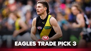 quotEagles fans arent pleasedquot  Blues score pick 3 as Eagles passup potential for Baker I Fox Footy [upl. by Neerod657]