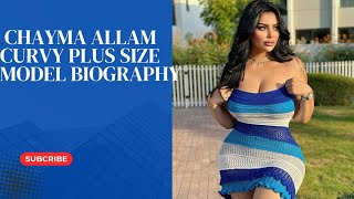 chayma Allam Arabic beautiful glamour Instagram model influencer biography lifestyle career Weight❤️ [upl. by Blithe]