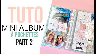 SCRAPBOOKING  TUTO  Mini album POCHETTE LONDRES I LYDILLE I [upl. by Githens]