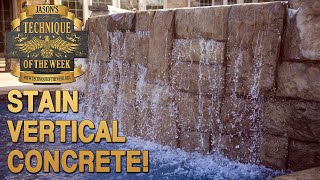 How To Stain Vertical Concrete [upl. by Ecined]