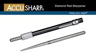 AccuSharp  030C Diamond Rod Sharpener [upl. by Retxab]