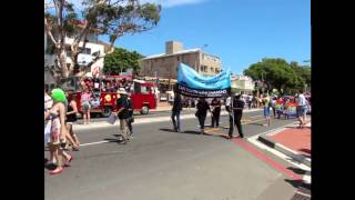 Cape Town Pride 2014  Floats  Pink Tongoue and Gay Flag of SA [upl. by Portingale854]