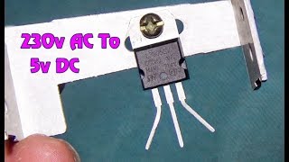 How To Convert 230V AC To 5V Dc Easily Step By Step [upl. by Tracey]