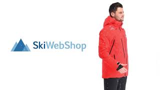 Spyder Hokkaido GTX ski jacket long model men volcano red [upl. by Anpas]