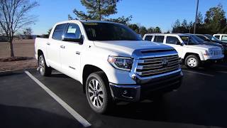 2018 Toyota Tundra Limited Crewmax Full Tour amp Startup at Massey Toyota [upl. by Ahseei]