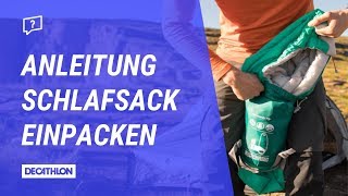 Schlafsack wieder in die Hülle bekommen  Anleitung [upl. by Merta547]