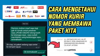 Cara mengetahui nomor kurir yang membawa paket kita [upl. by Glenn]