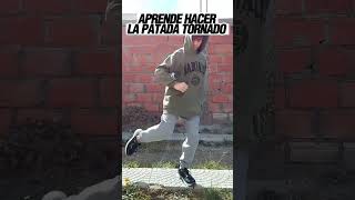 APRENDE HACER LA PATADA TORNADO PASO A PASO karate shorts [upl. by Stanway]