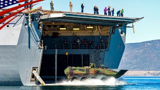 Americas New Amphibious Combat Vehicles Take the Plunge into the Sea [upl. by Churchill]