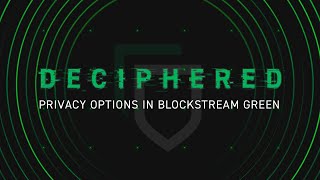 Privacy Options in Blockstream Green [upl. by Eugen485]