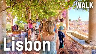 LISBON 4K Walking Tour  Portugal Walk with Captions amp Immersive Sound 4K Ultra HD60fps [upl. by Lilyan]