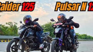 Raider 125 vs pulsar n125 dreg race raider [upl. by Bate]