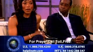 Actor Courtney Vance and Wife Actress Angela Bassett Appear on Helpline TV [upl. by Leroi]