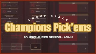 Last Minuteish Valorant Champions Pickems [upl. by Blaise]