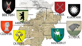 Every NORTHERN HOUSE in Westeros explained in 6 minutes [upl. by Dlorej]