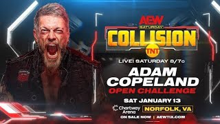 quotADAM COPELAND VS LEE MORIARTYquot AEW COLLISION [upl. by Yrehcaz177]