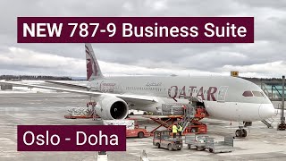 4K Trip Report  Qatar Airways 7879 Business Class  Oslo to Doha [upl. by Leblanc]