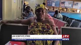 Many patients are left stranded as labs are shut or suspended in most public facilities JoyNews [upl. by Mannes]