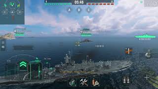 【Wows blitz】アメリカtier10戦艦 モンタナ プラ つおい [upl. by Adriane]