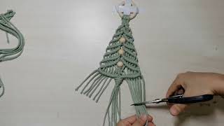 DIY Macrame Christmas Tree Tutorial [upl. by Edette]